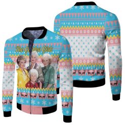 The Golden Girls Fan Christmas Knitting Pattern Sweatshirt 3d Fleece Bomber Jacket