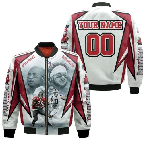 The Pittmans Michael Pittman Jr 11 Tampa Bay Buccaneers Michael Pittman Sr 32 3d Personalized Bomber Jacket