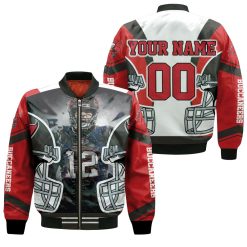 Tom Brady 12 Tampa Bay Buccaneers Nfc South Champions Super Bowl 2021 Personalized Bomber Jacket