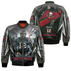 Tom Brady 12 Tampa Bay Buccaneers Nfc South Division Champions Super Bowl 2021 Bomber Jacket