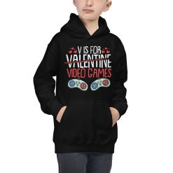 V Is For Video Games Valentine Hoodie