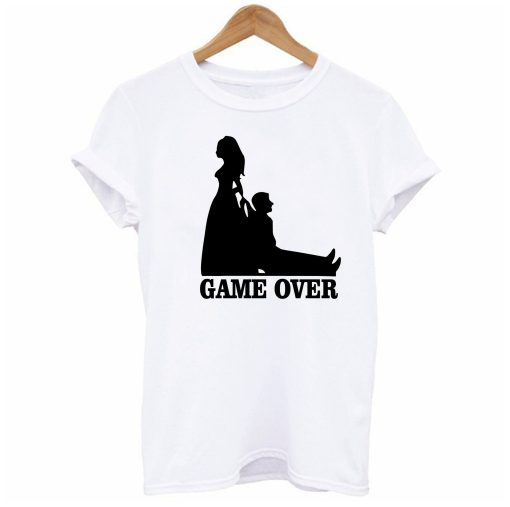 Valentines Day Gift For Groom Game Over Wedding Men T-Shirt