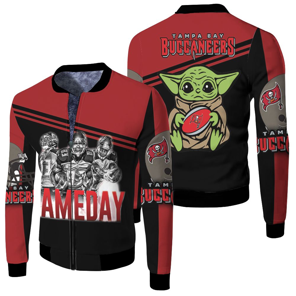 Yoda Tampa Bay Buccaneers 4 Game Day Nfc South Division Champions Super Bowl 2021 Fleece Bomber Jacket