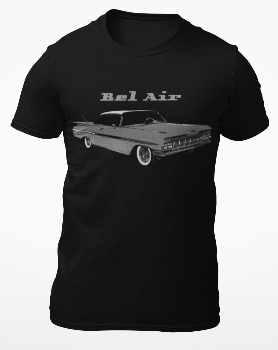 1959 Chevy Bel Air Antique Classic Car Short-sleeve T-Shirt