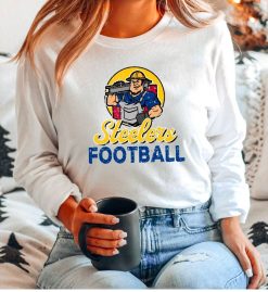 25 OFF Long Sleeve Steelers Football Grunge Distressed Designs Game Bella Sweatshirt