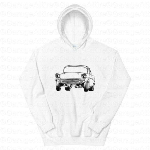 57 Chevy Gasser Custom Race Car Unisex Hoodie