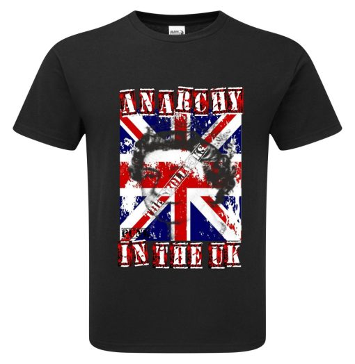 Anarchy In The UK Protest Sex Pistols Union Jack Premium Quality T-Shirt