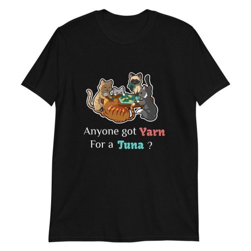 Anyone Got Yarn For Tuna Catan Cats Playing Board Game Settlers Unisex T-Shirt