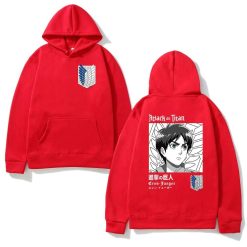 Attack on Titan Anime Eren Yeager Pullovers Hoodie
