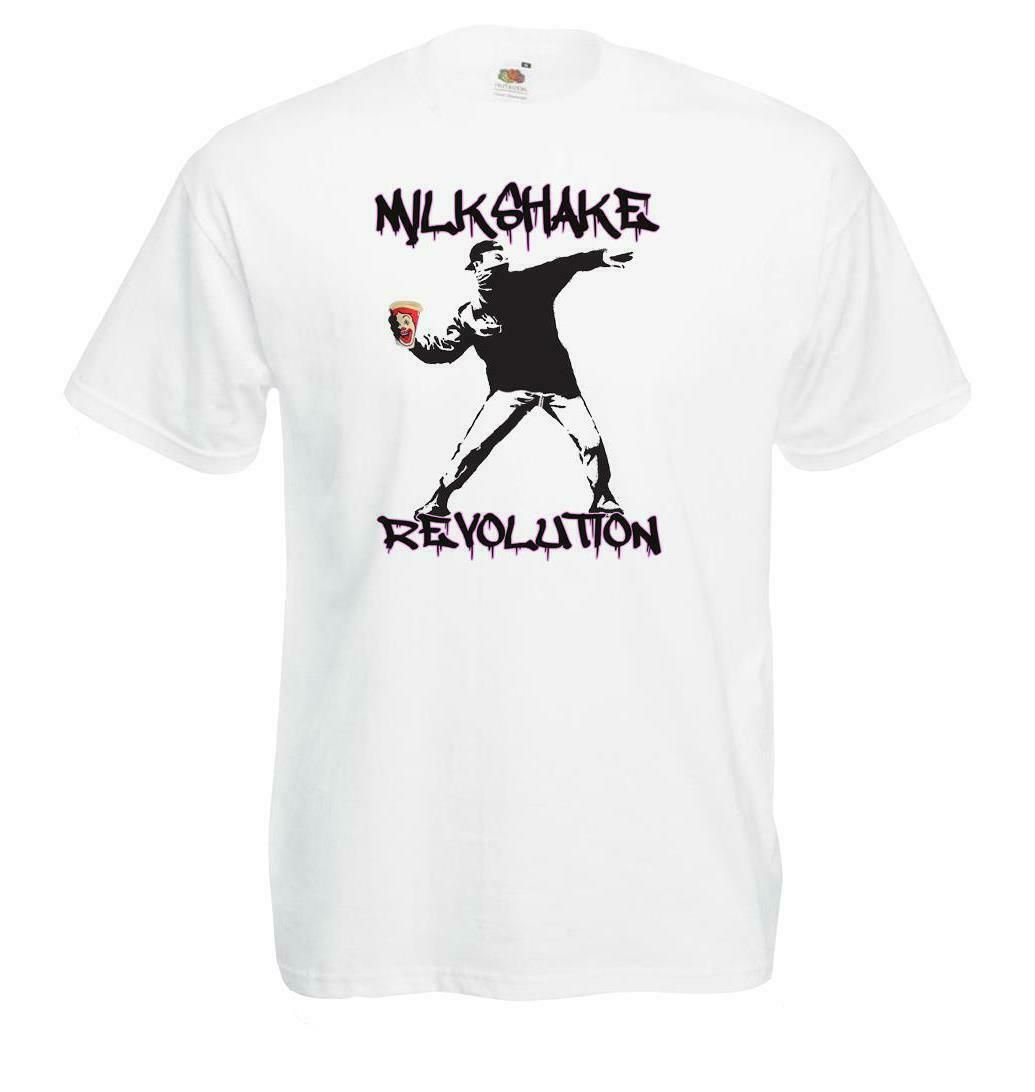 Banksy Milkshake Revolution T-Shirt