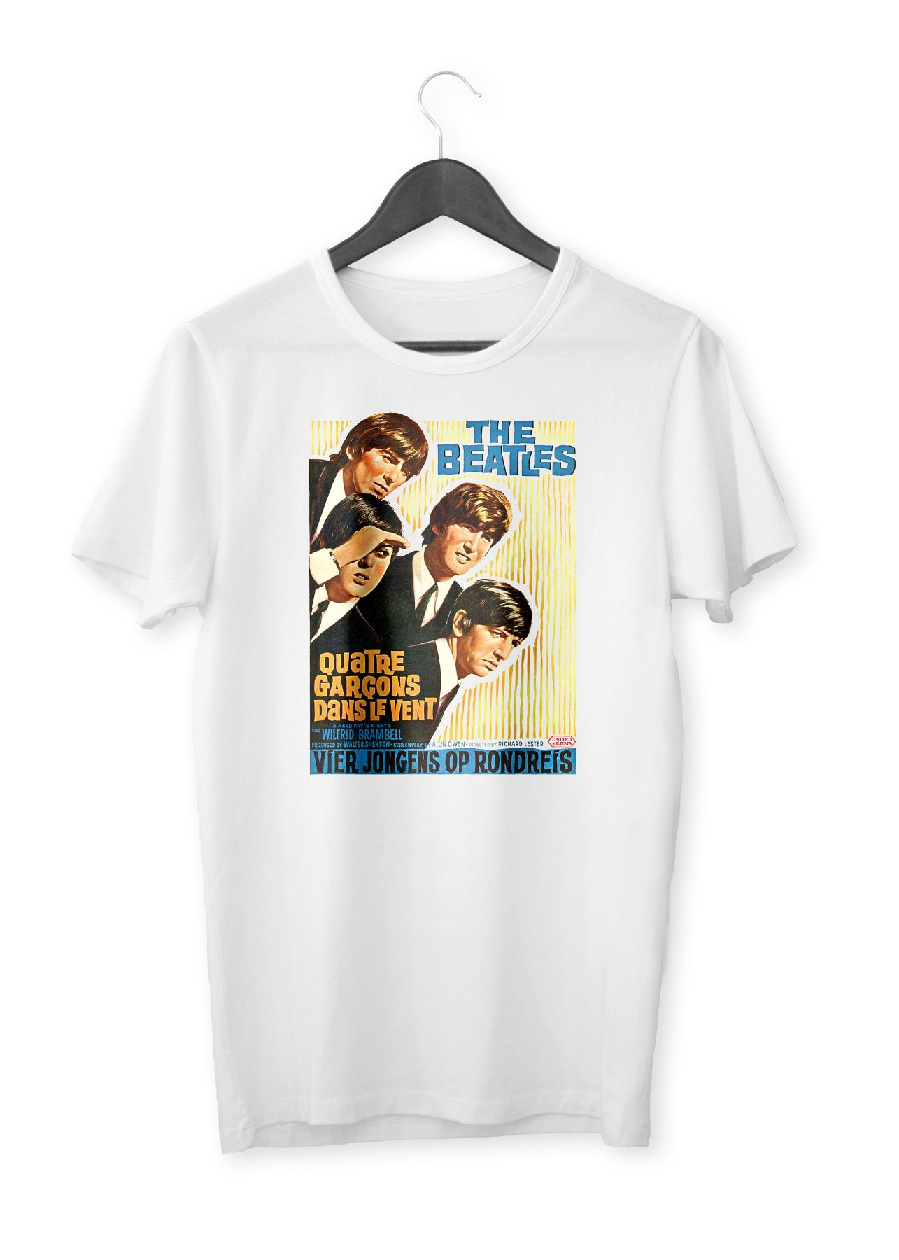 Beatles Retro Poster Organic Unisex T-Shirt