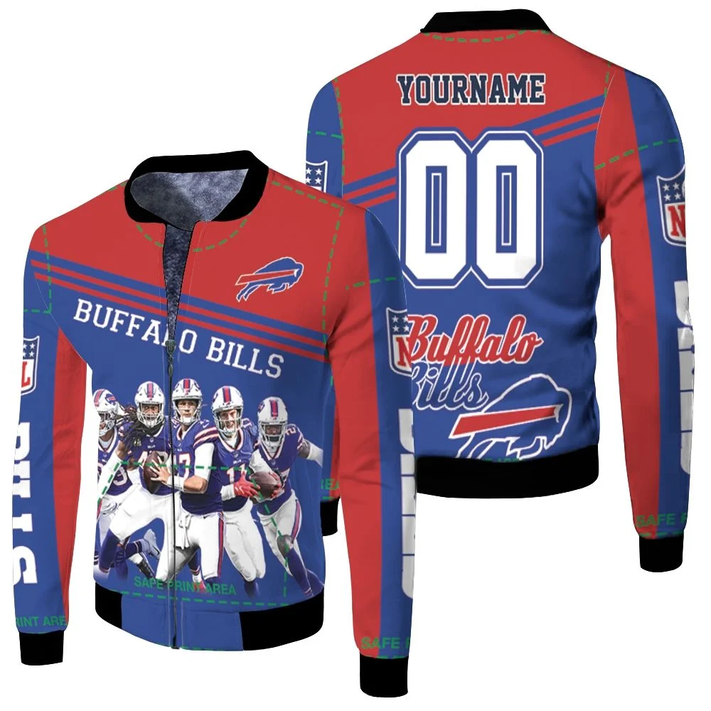 Buffalo Bills Afc East Division Champs Personalized Fleece Bomber Jacket