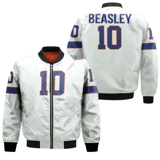 Buffalo Bills Cole Beasley #10 Great Player Nfl American Football Team White Vintage 3d Designed Allover Gift For Bills Fans Bomber Jacket
