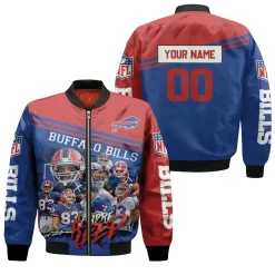 Buffalo Bills Great Players Andre Reed 83 2020 Nfl Season Personalized Bomber Jacket