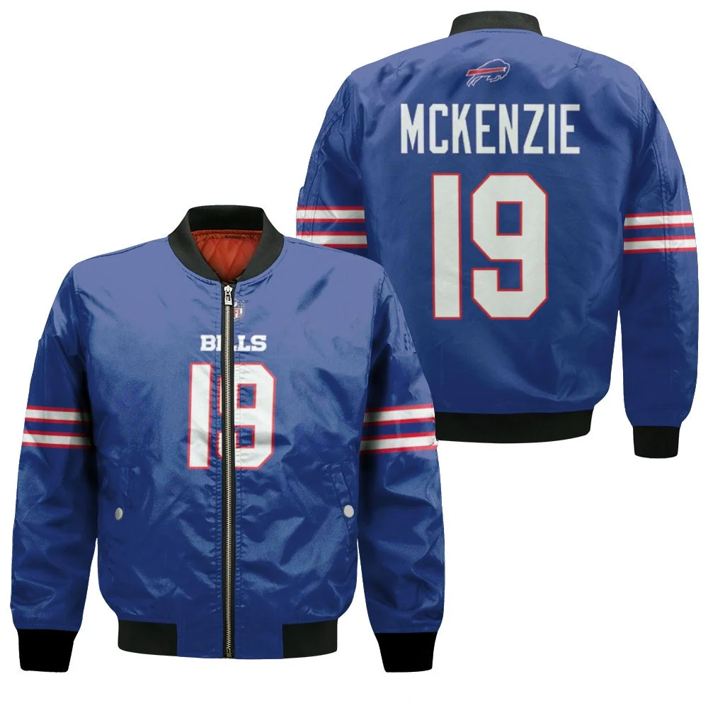 Buffalo Bills Isaiah Mckenzie #19 Nfl Legend Player American Football Game Royal 3d Designed Allover Gift For Bills Fans Bomber Jacket