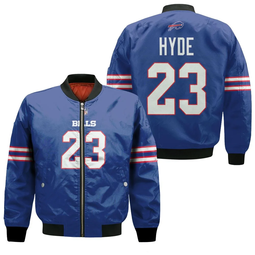 Buffalo Bills Micah Hyde #23 Nfl Legend Player American Football Game Royal 3d Designed Allover Gift For Bills Fans Bomber Jacket