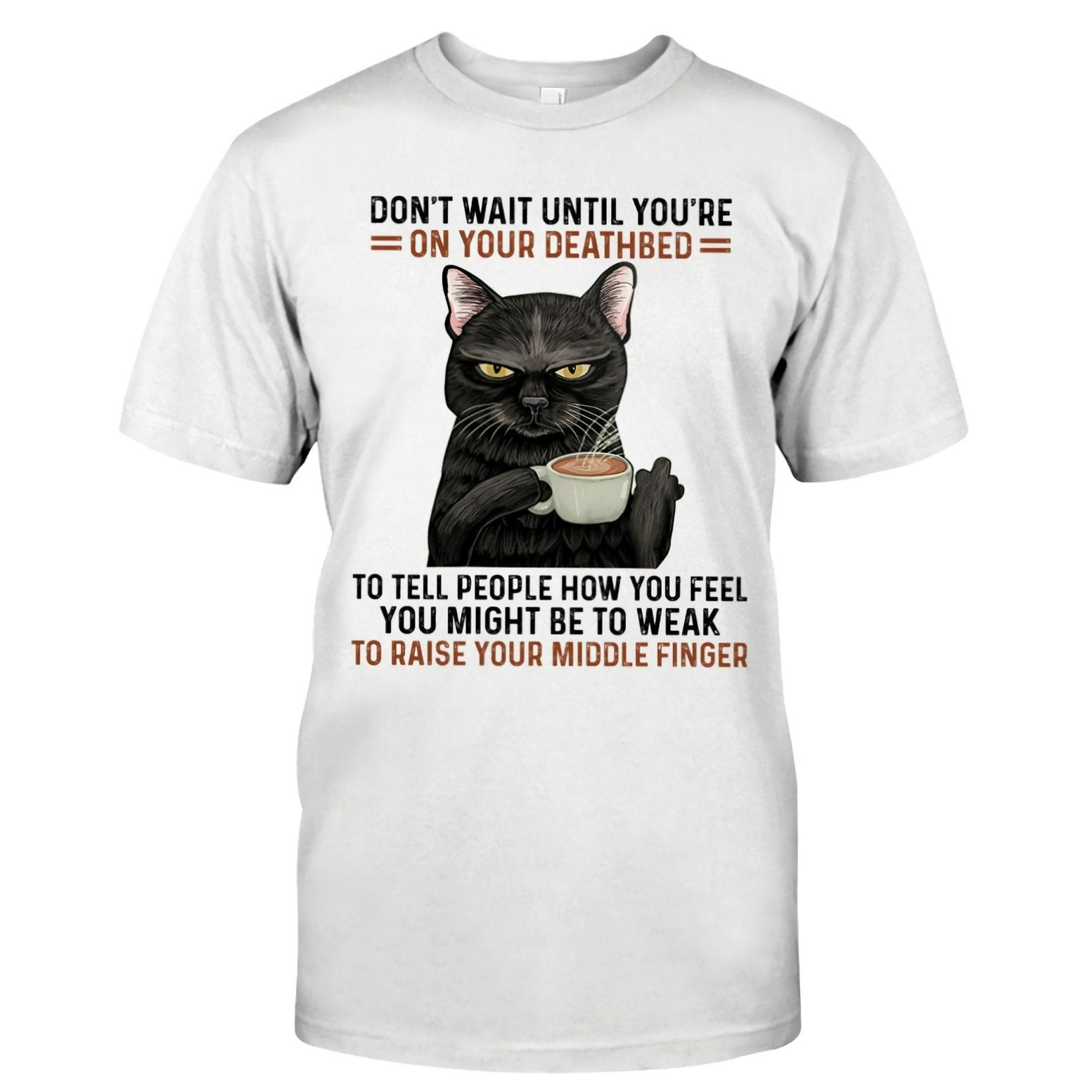 Cat Raise Your Middle Finger Shirt