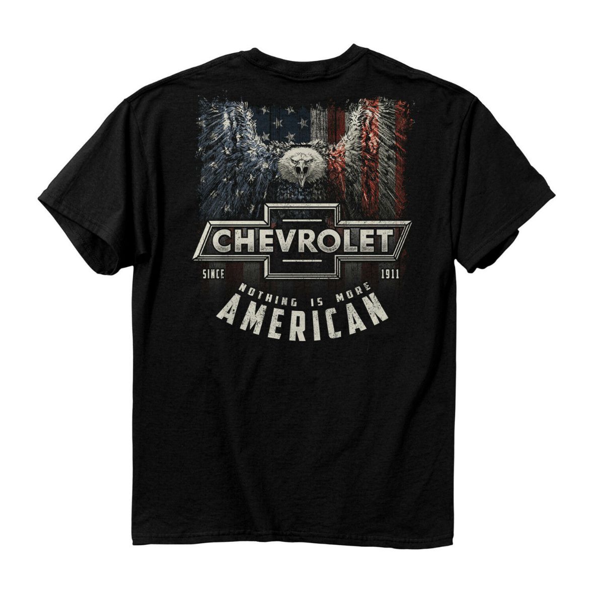Chevy Chevrolet Nothing More American Usa Flag Bald Eagle Car Truck Shirt
