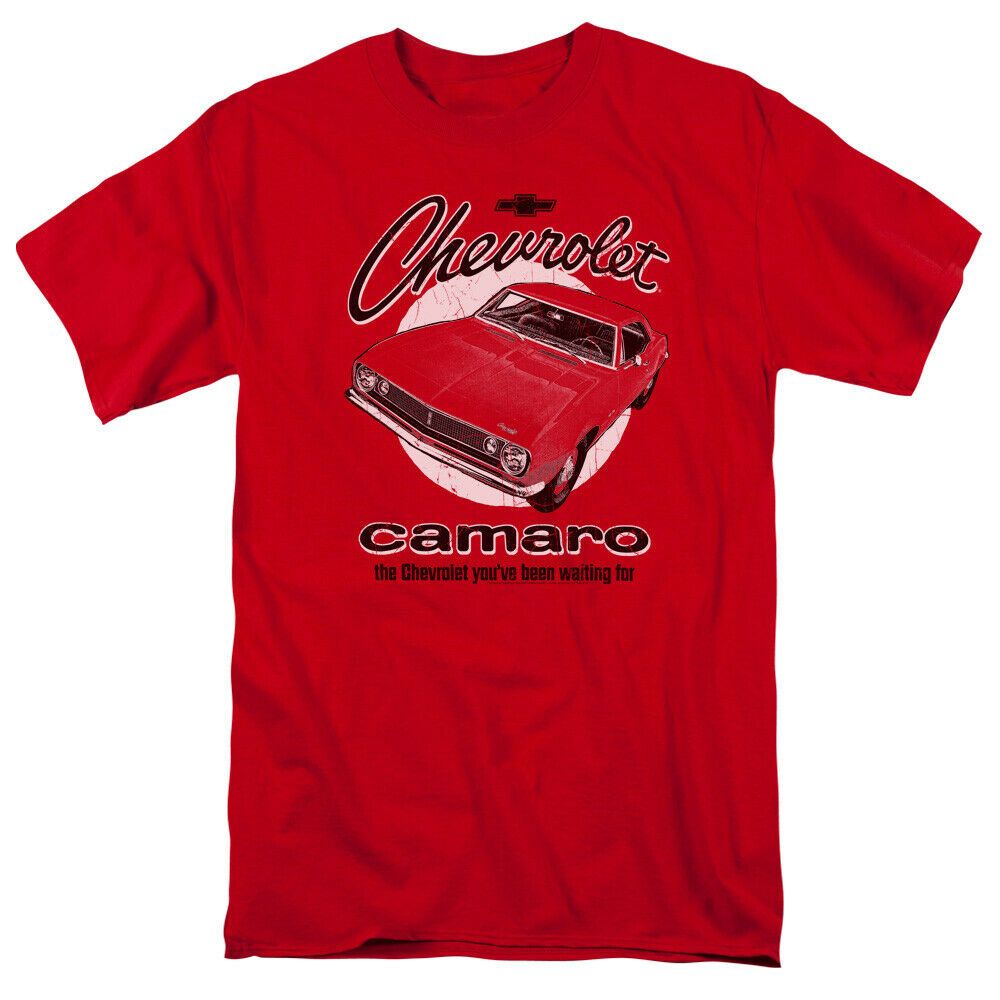 Chevy Retro Camaro Red Mens T-Shirt