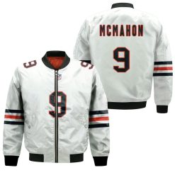 Chicago Bears Jim Mcmahon #9 Great Player Nfl American Football Team Custom Game White 3d Designed Allover Gift For Bears Fans Bomber Jacket