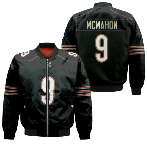 Chicago Bears Jim Mcmahon #9 Nfl American Football Legacy Vintage Navy 3d Designed Allover Gift For Bears Fans Bomber Jacket