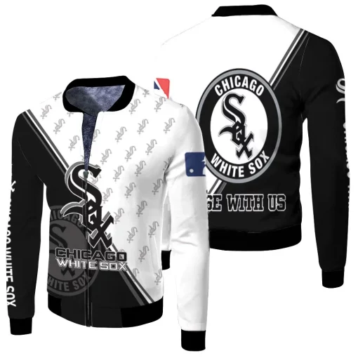 Chicago White Sox Black And White For Fan 3d T Shirt Hoodie Sweater Fleece Bomber Jacket