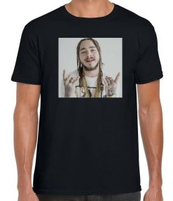 Cool Post Malone Finger Up Poster Retro Ideal Gift Summer Shirt