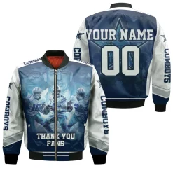 Dallas Cowboy Super Bowl 2021 Nfc East Division Champions Thank You Fans Personalized Bomber Jacket