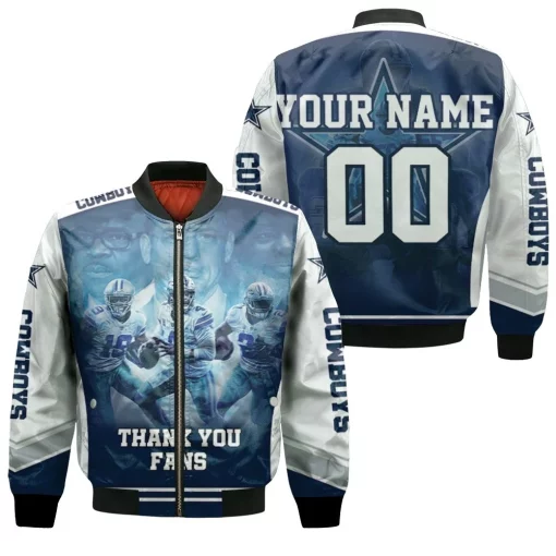 Dallas Cowboy Super Bowl 2021 Nfc East Division Champions Thank You Fans Personalized Bomber Jacket