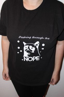 Dashing Through The Nope Grumpy Cat Tee Shirt