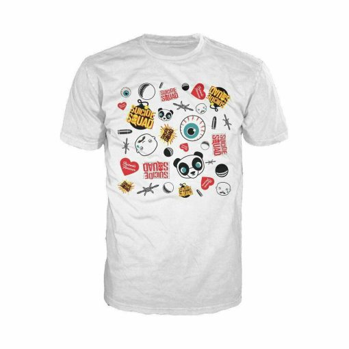 Dc Suicide Squad Collage Emoji Official Mens T-Shirt