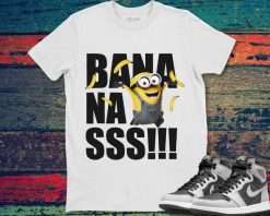 Despicable Me Minions Dave Goes Bananas Graphic Funny Unisex Gift T-Shirt