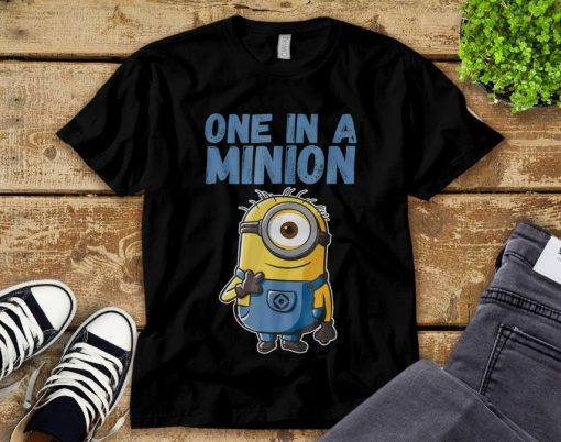 Despicable Me Minions One In A Minion Graphic Unisex Tee Adult Shirt