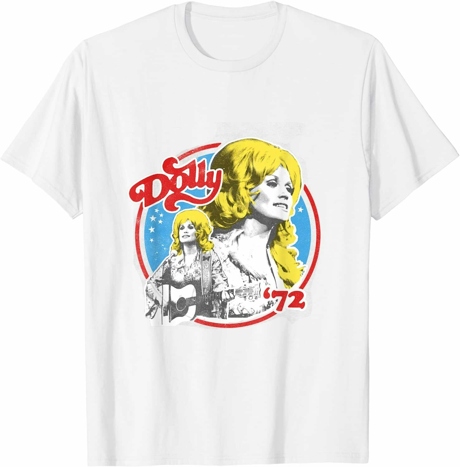 Dolly Parton Dissolved Vintage White T-Shirt