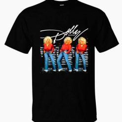 Dolly Parton Funny Black Cotton Tee Shirt