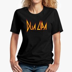 Dua Lipa With Def Leppard Logo Unisex T-Shirt