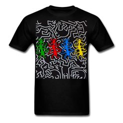 Figurines Keith Haring Classique Graphic Street Art T-Shirt