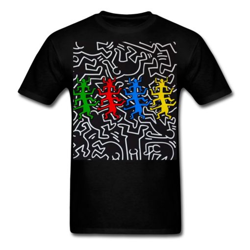 Figurines Keith Haring Classique Graphic Street Art T-Shirt