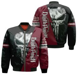 Five Fingers Death Skull For Lovers 3d Jersey Bomber Jacket