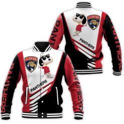 Florida Panthers Snoopy For Fans 3d Baseball Jacket