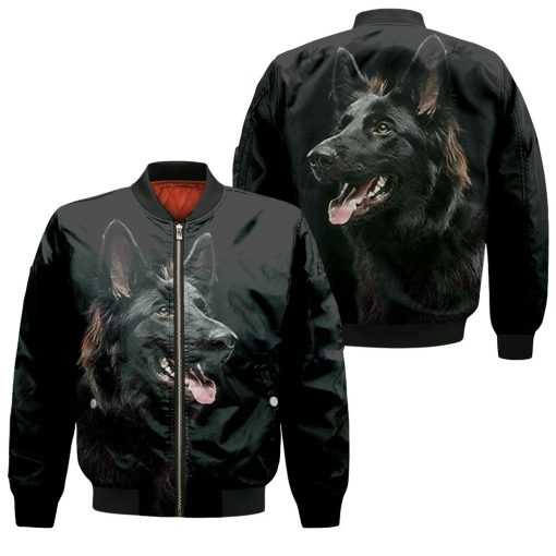 German Shepherd Posture For Dog Lovers 3d Jersey Bomber Jacket