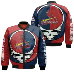 Grateful Dead Saint Louis Cardinals 3d Jersey Bomber Jacket