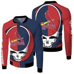 Grateful Dead Saint Louis Cardinals 3d Jersey Fleece Bomber Jacket