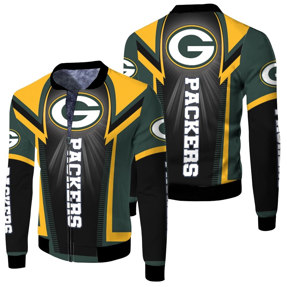 Green Bay Packers For Fans Fleece Bomber Jacket