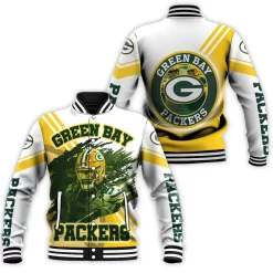 Green Bay Packers James Crawford 54 For Fans Baseball Jacket