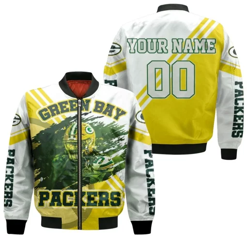 Green Bay Packers James Crawford 54 For Fans Personalized Bomber Jacket