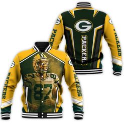 Green Bay Packers Jordy Nelson 87 For Fans Baseball Jacket