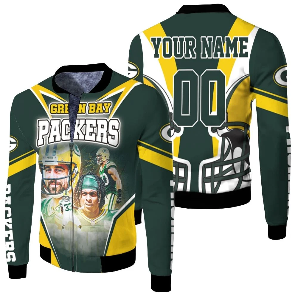Green Bay Packers Nfc North Champions Division Super Bowl 2021 Personalized Fleece Bomber Jacket