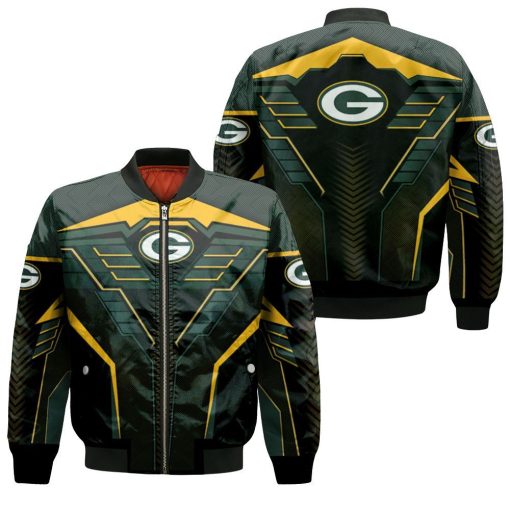 Green Bay Packers Nfl Bomber 3d Jersey Bomber Jacket