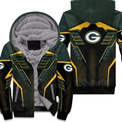 Green Bay Packers Nfl Bomber 3d Jersey Fleece Hoodie